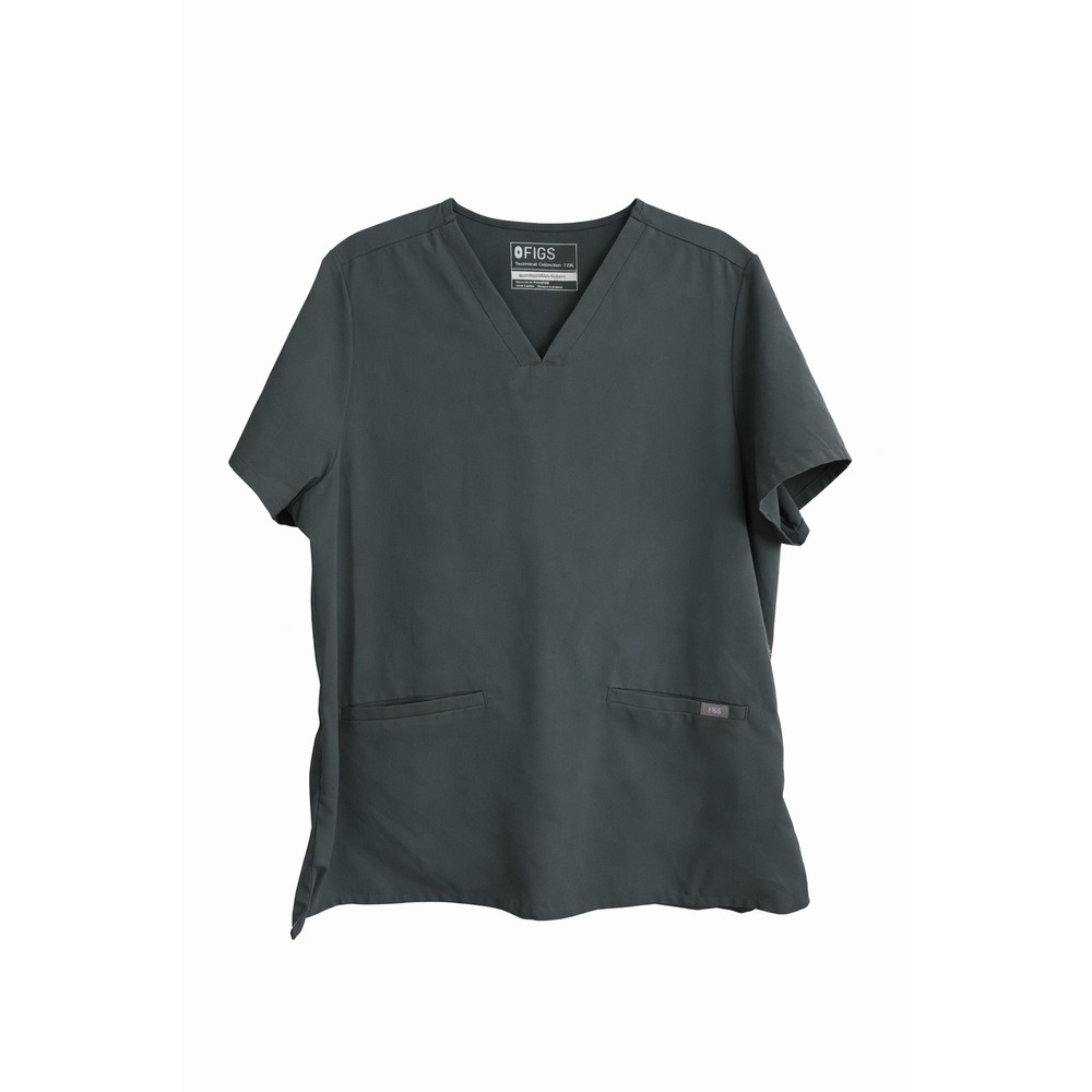 FIGS Olive Green Scrub Top XXL V-Neck Short Sleeve Medical Uniform